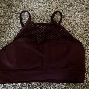 Fishnet sports bra